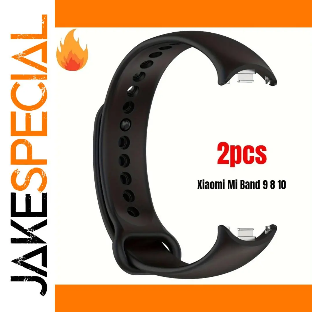 Silicone Replacement Strap for Xiaomi Mi Band 8/9/10 1 Silicone Replacement Strap for Xiaomi Mi Band 8/9/10