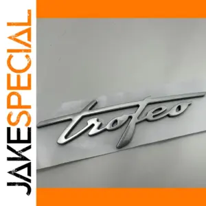 Polished Silver Maserati Emblem Badge for 2023