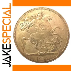 Vintage 1985 UK 5 Pounds Coin Replica