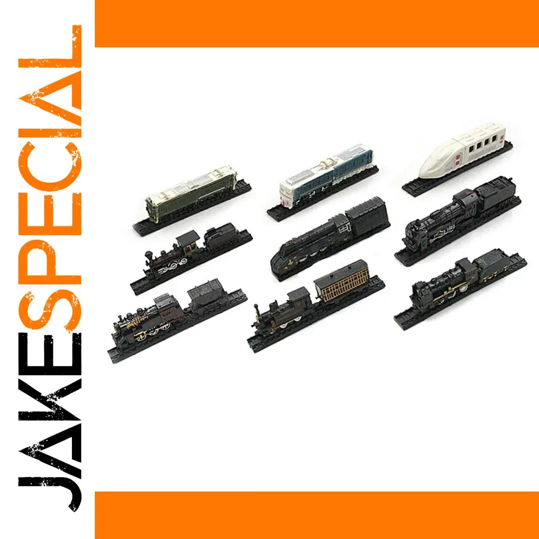 Set of 9 Vintage & Modern Miniature Trains 1 Set of 9 Vintage & Modern Miniature Trains