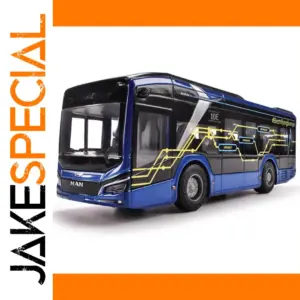 1:43 Scale MAN City Bus Model with Blue Accents
