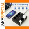 EU Power Strip with USB-C and 6 Outlets