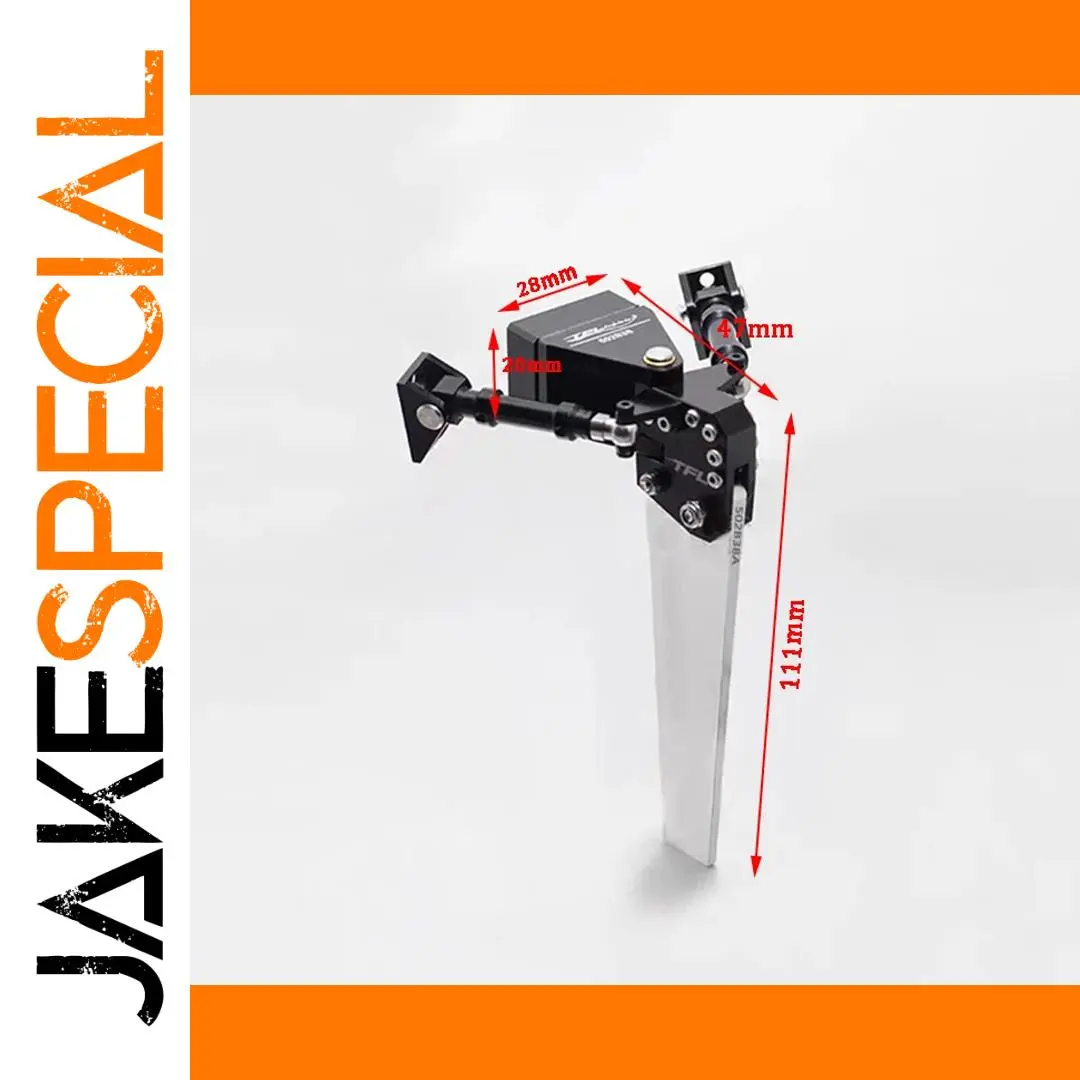 CNC Aluminum Model Boat Rudder 111mm 1 CNC Aluminum Model Boat Rudder 111mm