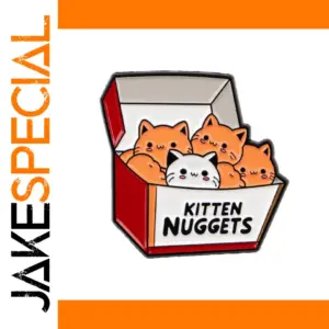 Colorful Cartoon Cat Pin for Jackets and Bags