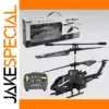 Sleek Indoor Black RC Helicopter