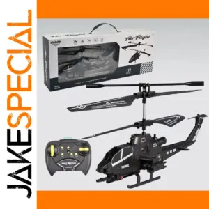 Sleek Indoor Black RC Helicopter