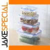 Rectangular Plastic Storage Set with Airtight Lids