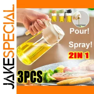 Sleek 2-in-1 Kitchen Oil Spray Dispenser