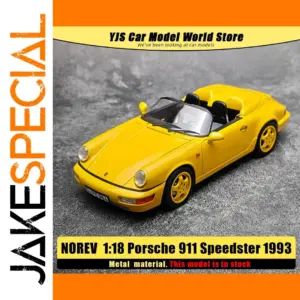 Vivid Yellow Porsche 911 Speedster Diecast Model
