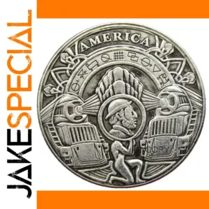 Vintage US Coin Replica with Patriotic Design