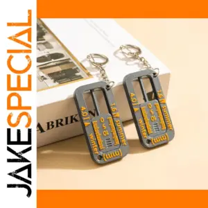 Tire Depth Gauge Keychain - Stylish & Durable