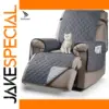 Dark Gray Waterproof Recliner Sofa Cover for 1-Seat