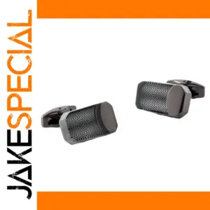 Geometric Diamond Pattern Cufflinks in Alloy