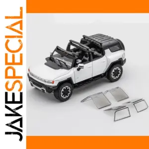 White 1:64 Scale Hummer EV Diecast Model