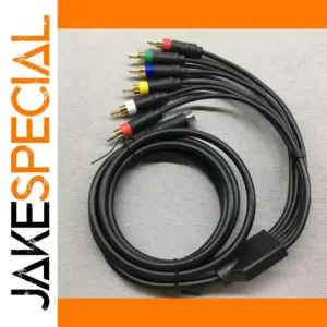 Sega Saturn AV Cable with BNC & RCA Connectors