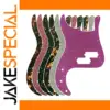 Custom Left-Handed P Bass Pickguard in Vibrant Colors
