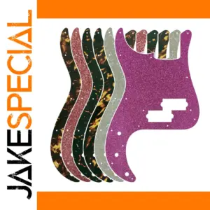 Custom Left-Handed P Bass Pickguard in Vibrant Colors