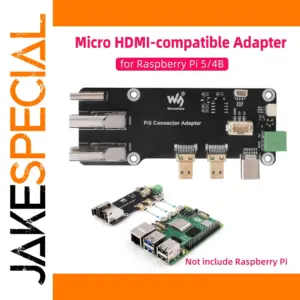 Raspberry Pi 4/5 Dual HDMI Adapter with 4K Support