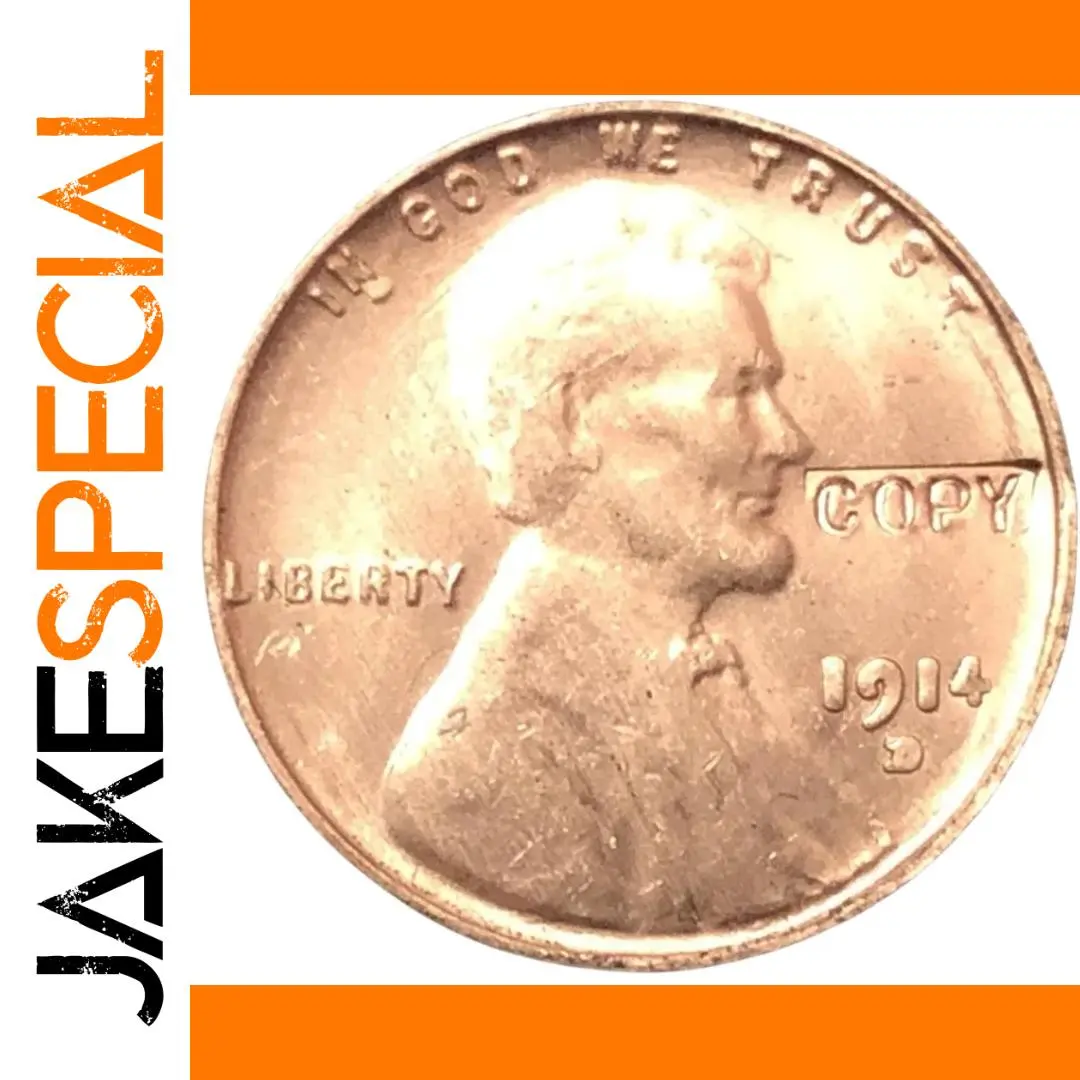 Vintage 1914-D Lincoln Wheat Ear Replica Coin 1 Vintage 1914-D Lincoln Wheat Ear Replica Coin