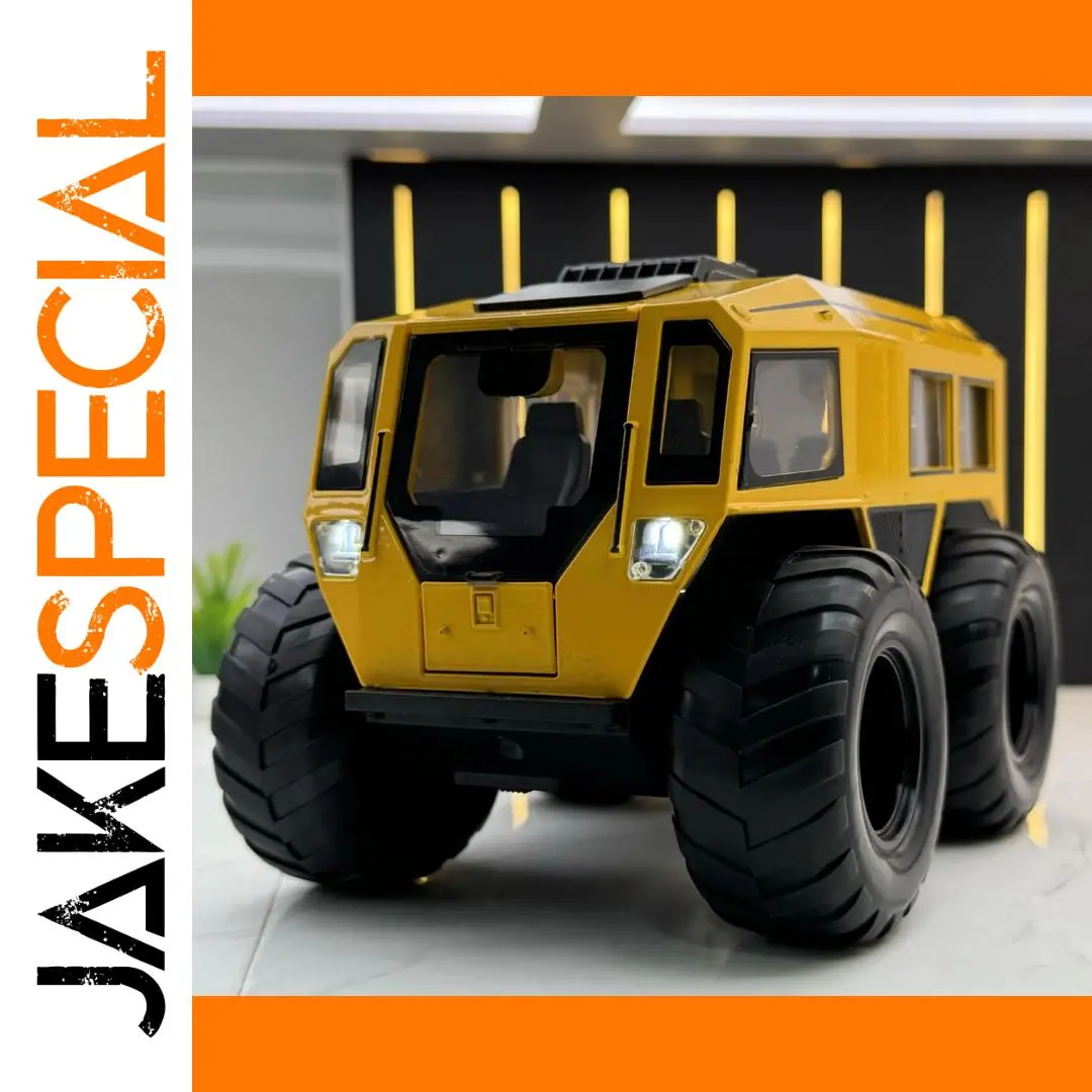 Yellow Sherp ATV Model 1:24 Scale with LED Lights 1 Yellow Sherp ATV Model 1:24 Scale with LED Lights