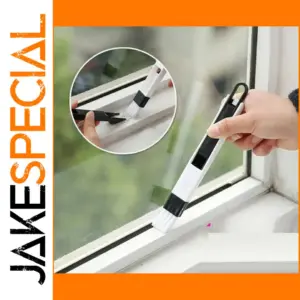 Black Household Cleaning Brush Set with Dustpan