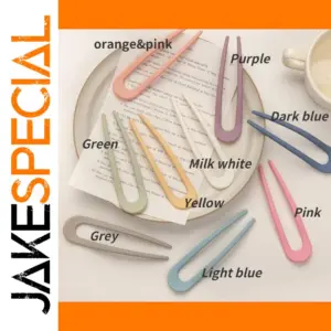 Elegant U-Shaped Hair Stick in Vibrant Colors