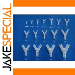 Transparent Y-Shaped Plastic Pipe Fitting