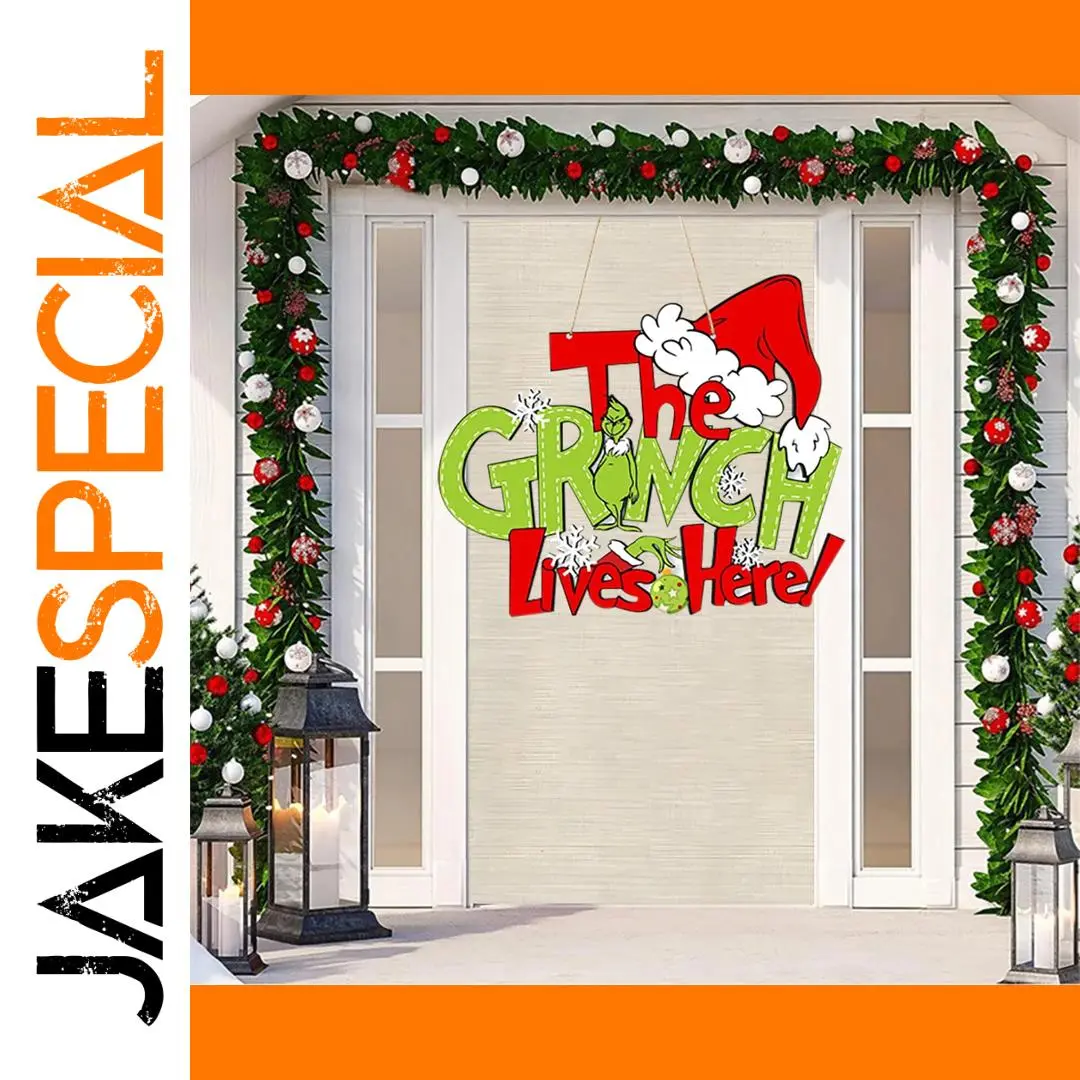 Festive Wooden Christmas Door Decor 1 Festive Wooden Christmas Door Decor