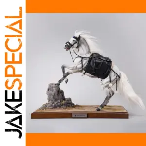 Majestic White Horse Resin Sculpture 1:6 Scale