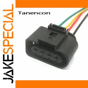 4-Pin Waterproof Automotive Cylinder Connector Set for VW