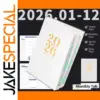 2026 Premium Planning Journal with Leather Cover
