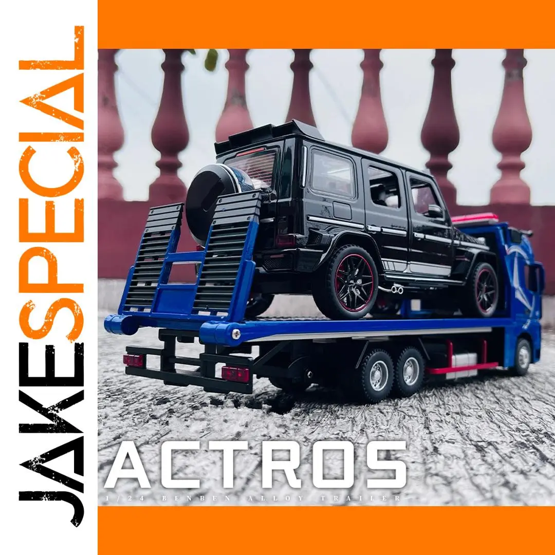 1:24 Scale Alloy Flatbed Trailer for Collectors 1 1:24 Scale Alloy Flatbed Trailer for Collectors