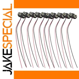 T-Shaped 9V Battery Clips Set of 10