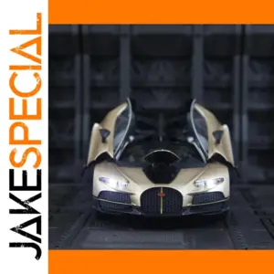 1:24 Metallic Gold Bugatti Supercar Model