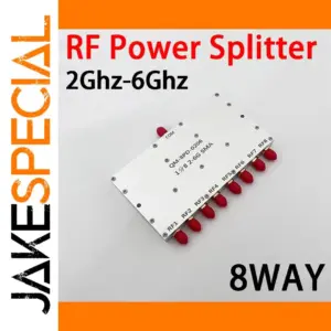 8-Way 2-6GHz RF Power Splitter for Wireless