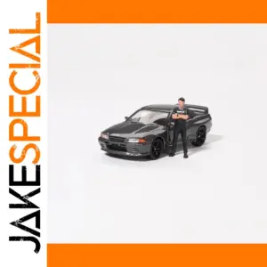 Dark Nissan Skyline GTR R32 Diecast Model 1:64