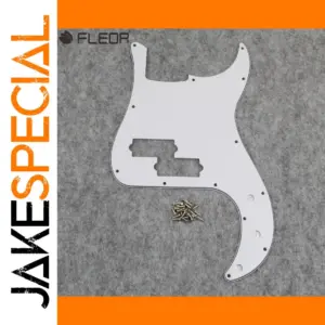 White 3-Ply PB Bass Pickguard for P Bass