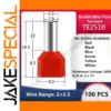 TE2510 Double Wire Crimp Terminal Set, 100 pcs