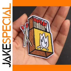 Set of 5 Vibrant Matchbox Iron-On Patches