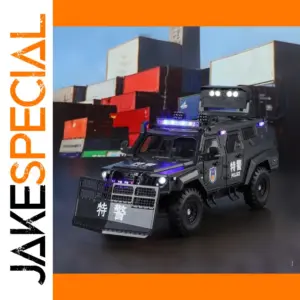 1:24 Scale Black Armored Vehicle Model