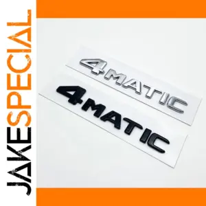 Mercedes-Benz 4MATIC Badge Set in Silver or Matte Black