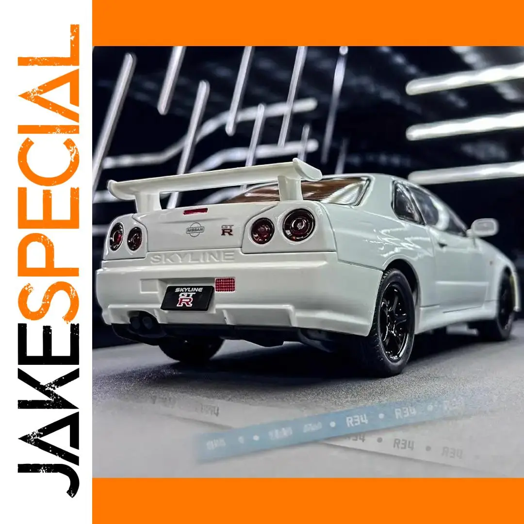 1:24 GTR R34 Skyline Diecast Model with Lights 1 1:24 GTR R34 Skyline Diecast Model with Lights