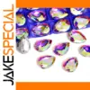 Clear Glass Teardrop Rhinestones for Crafts