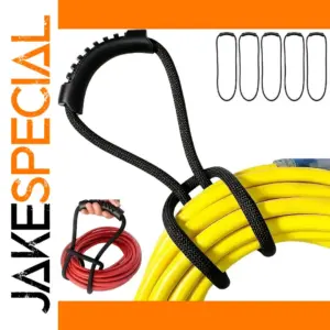 Black Nylon Storage Straps Set of 5