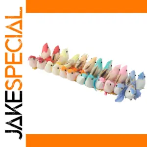 Vibrant Mini Foam Birds Set - 24pcs