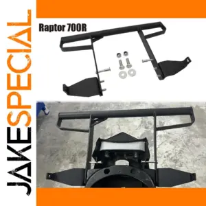 Yamaha Raptor 700R Black Aluminum Rear Grab Bar