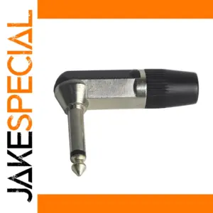 Right-Angle 6.35mm Mono Guitar Plug M00406
