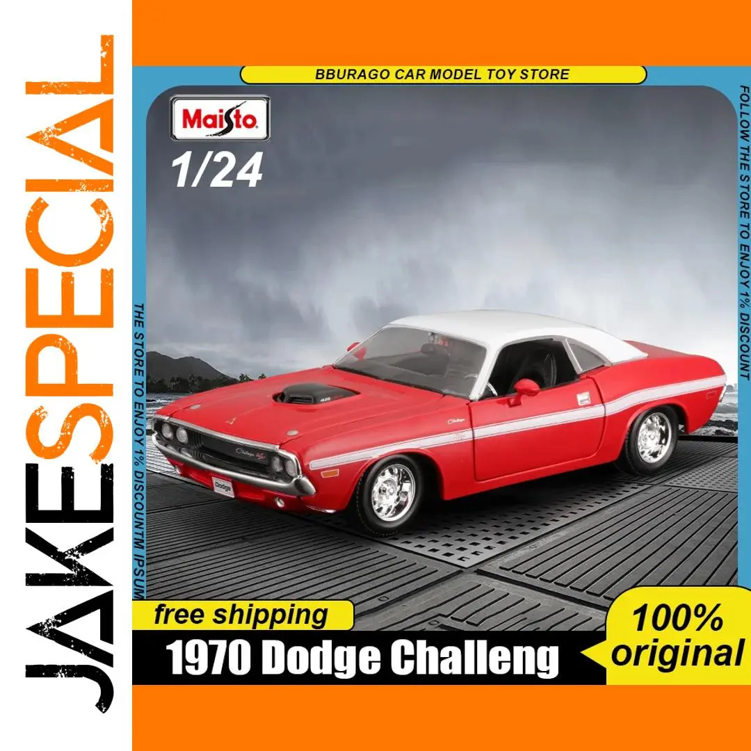 1970 Dodge Challenger R/T Diecast Model 1:24 Scale 1 1970 Dodge Challenger R/T Diecast Model 1:24 Scale