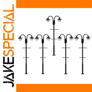 HO Scale Vintage Street Lights - Set of 5