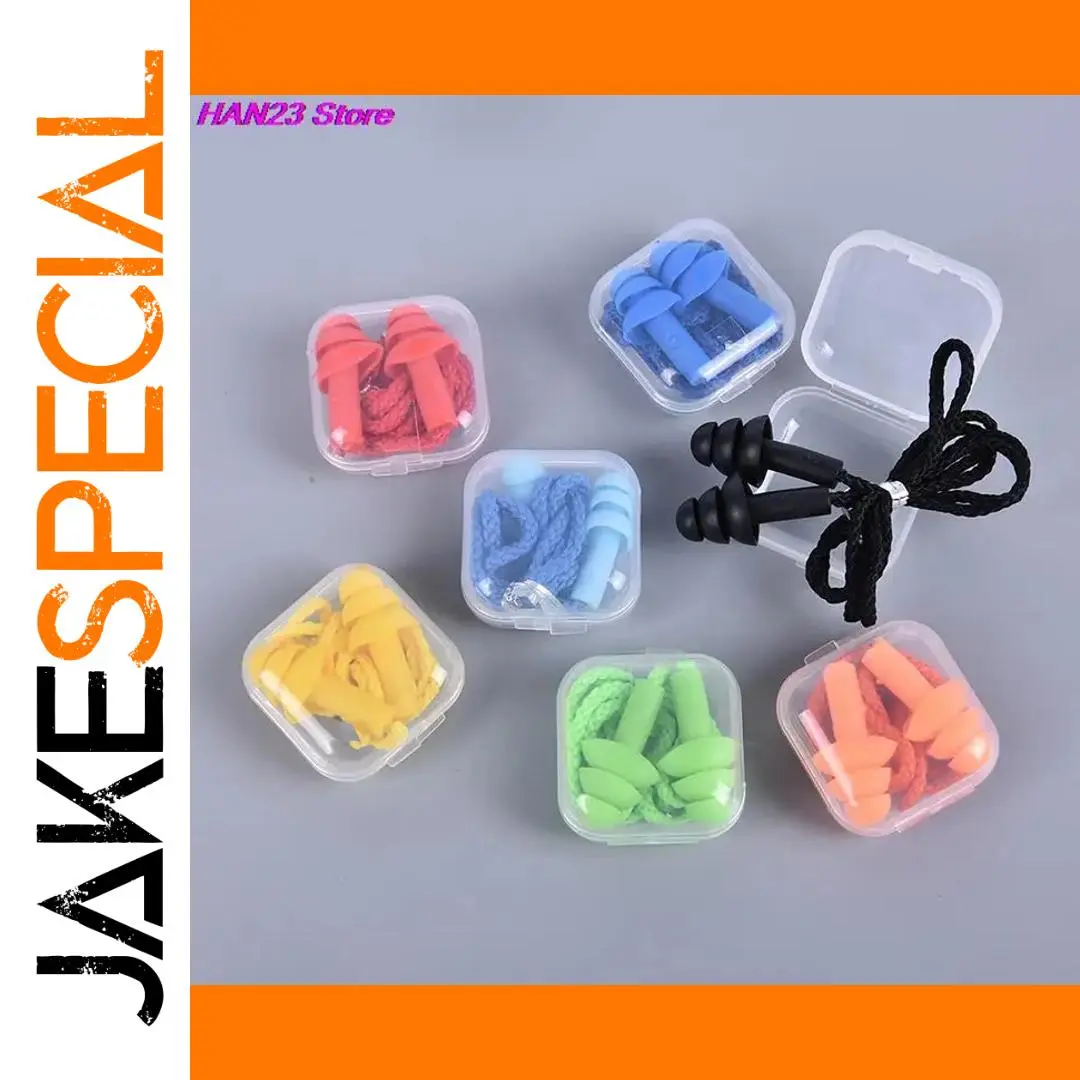 Colorful Silicone Swim Earplugs for Adults and Kids 1 Colorful Silicone Swim Earplugs for Adults and Kids